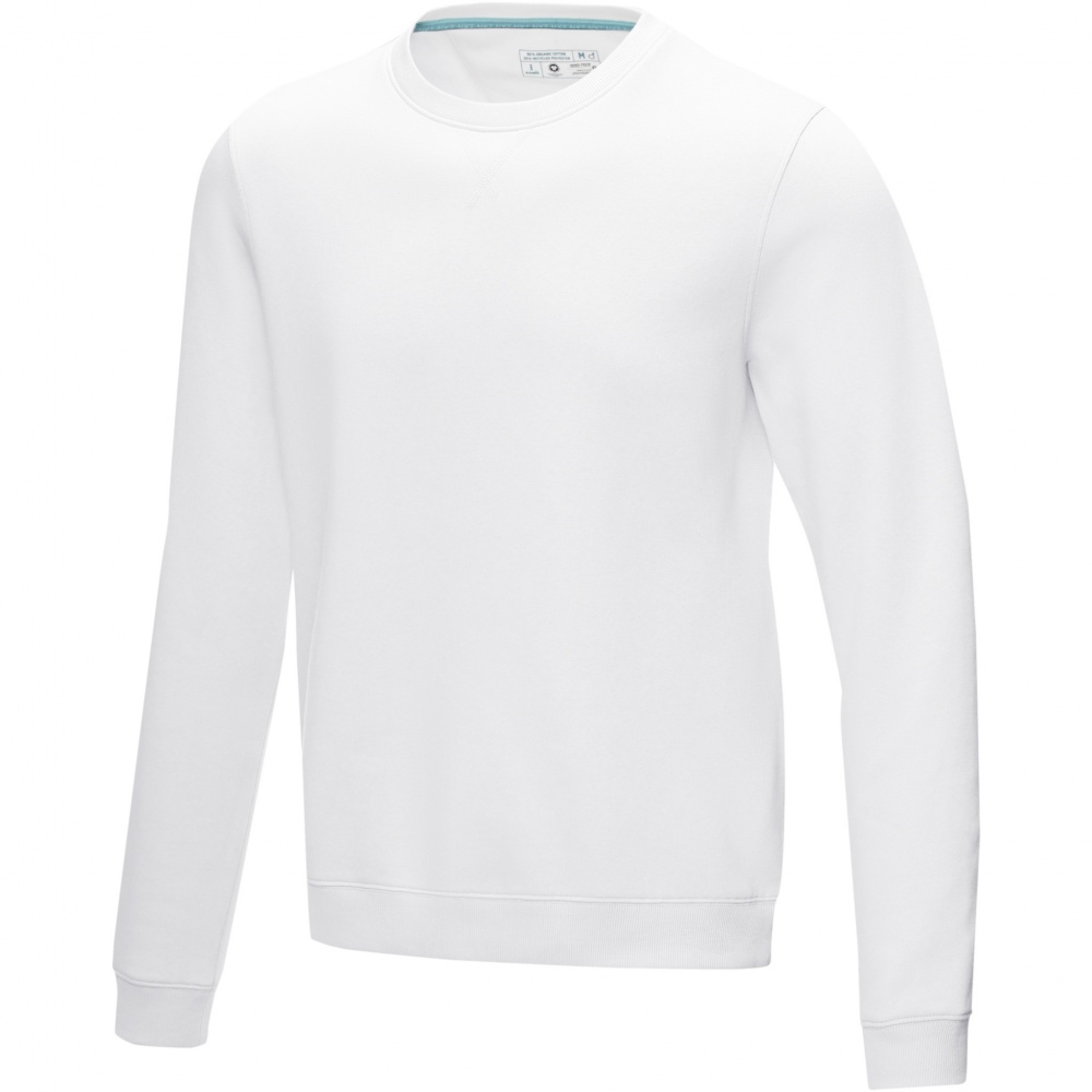 Logo trade corporate gifts image of: Jasper men’s organic recycled crewneck sweater