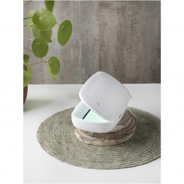 Logo trade promotional giveaway photo of: Capsule UV smartphone sanitizer with 5W wireless charging pad