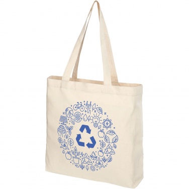 Logo trade promotional merchandise photo of: Pheebs 210 g/m² recycled gusset tote bag 13L