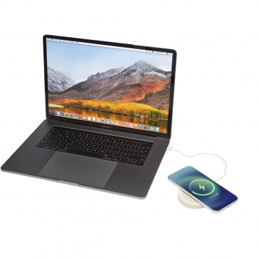 Logo trade corporate gifts picture of: Naka 5W wheat straw wireless charging pad