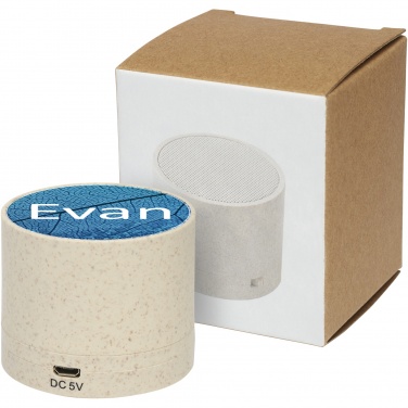 Logo trade promotional products picture of: Kikai wheat straw Bluetooth® speaker