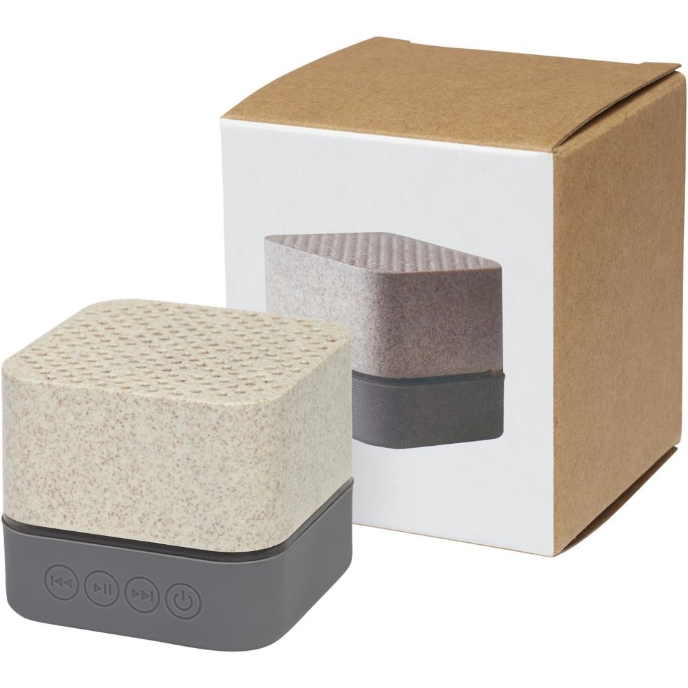 Logotrade advertising product image of: Aira wheat straw Bluetooth® speaker