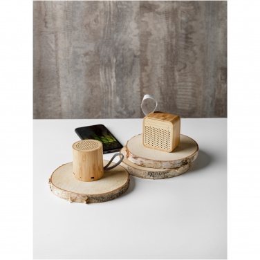 Logo trade promotional giveaway photo of: Lako bamboo Bluetooth® speaker 