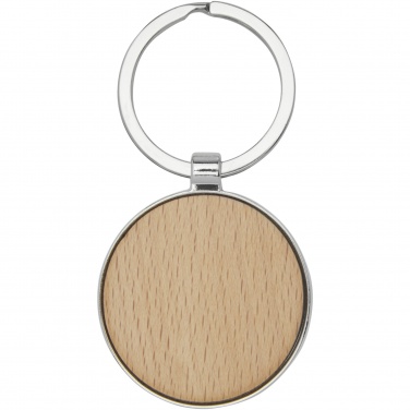 Logotrade promotional product image of: Moreno beech wood round keychain