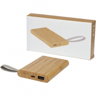 Logo trade advertising products image of: Tulda 5000 mAh bamboo power bank
