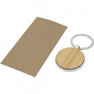 Logotrade advertising product picture of: Nino bamboo round keychain