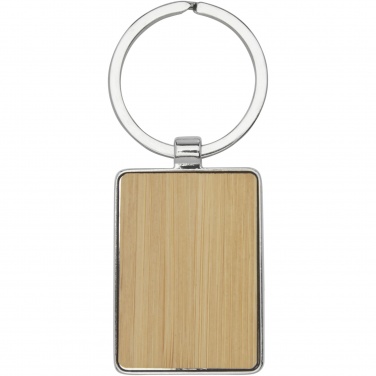 Logotrade promotional gift image of: Neta bamboo rectangular keychain