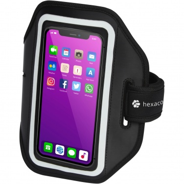 Logo trade promotional products image of: Haile reflective smartphone bracelet with transparent cover