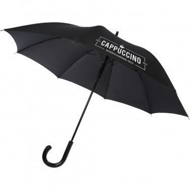 Logo trade advertising products picture of: Fontana 23" auto open umbrella with carbon look and crooked handle