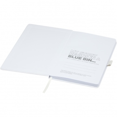 Logo trade advertising products picture of: Honua A5 recycled paper notebook with recycled PET cover