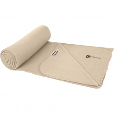 Logo trade promotional items image of: Willow GRS RPET polar fleece blanket