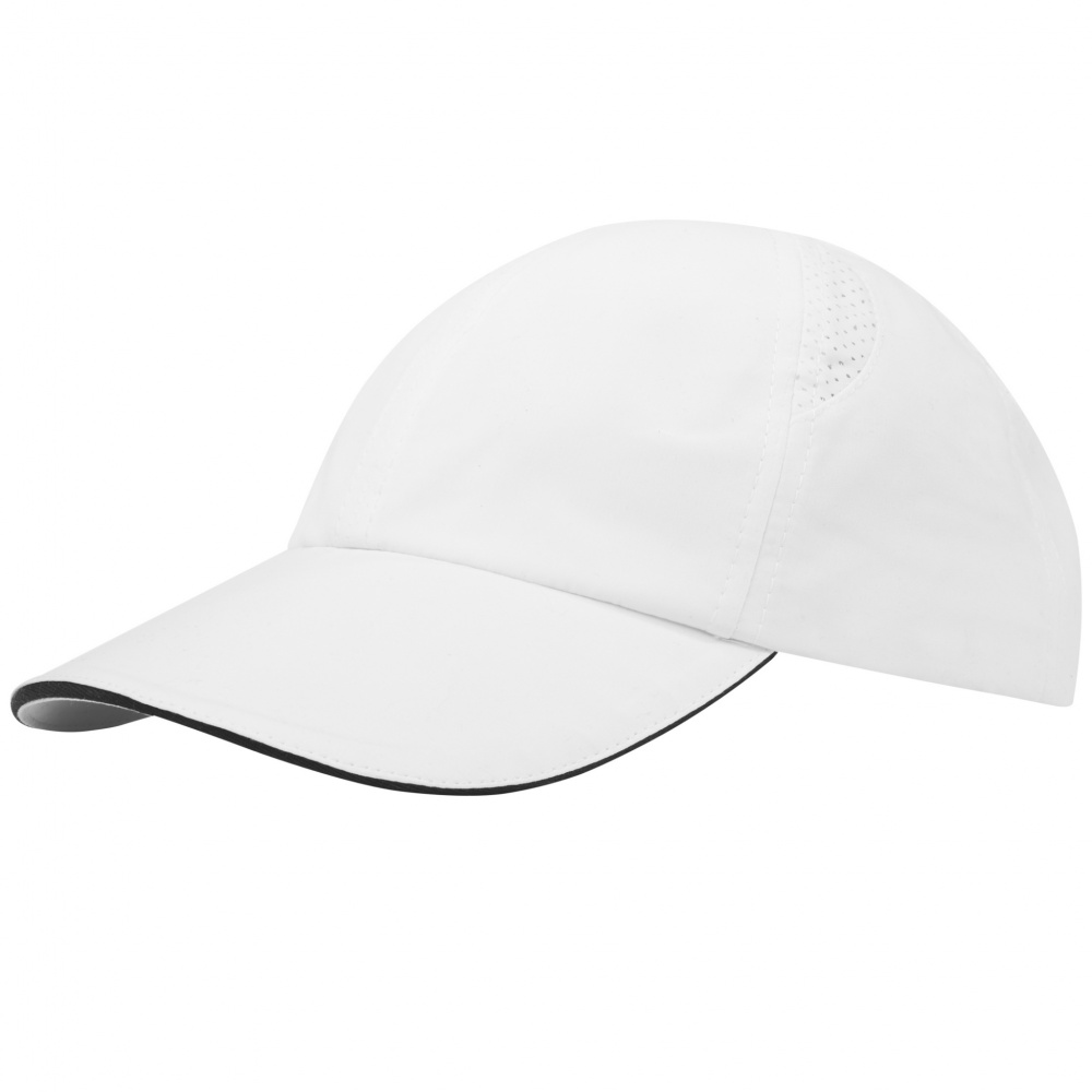 Logotrade promotional items photo of: Morion 6 panel GRS recycled cool fit sandwich cap