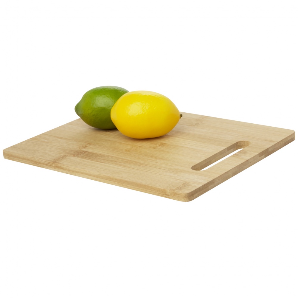 Logo trade promotional giveaways image of: Basso bamboo cutting board