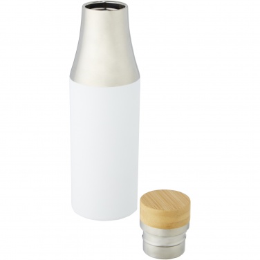 Logo trade promotional gifts picture of: Hulan 540 ml copper vacuum insulated stainless steel bottle with bamboo lid