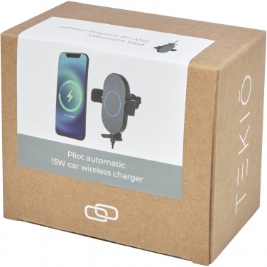 Logotrade promotional item picture of: Pilot 15W wireless automatic car charger 