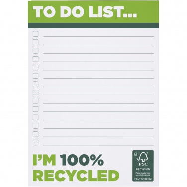 Logo trade promotional items image of: Desk-Mate® A6 recycled notepad