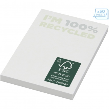 Logotrade promotional item image of: Sticky-Mate® recycled sticky notes 50 x 75 mm