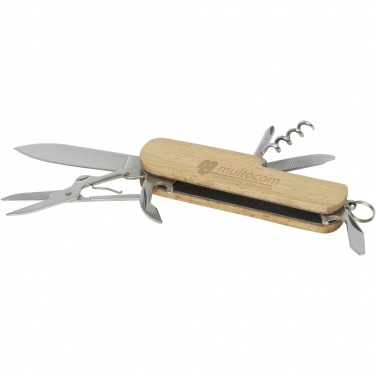 Logo trade promotional item photo of: Richard 7-function wooden pocket knife