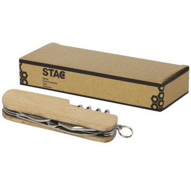 Logo trade promotional merchandise image of: Richard 7-function wooden pocket knife