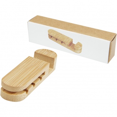 Logo trade promotional merchandise picture of: Edulis bamboo cable manager 