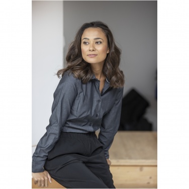 Logotrade advertising product picture of: Cuprite long sleeve women's organic shirt