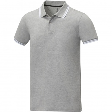 Logo trade promotional merchandise photo of: Amarago short sleeve men's tipping polo