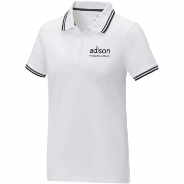 Logotrade promotional merchandise picture of: Amarago short sleeve women's tipping polo