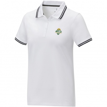 Logo trade promotional gifts picture of: Amarago short sleeve women's tipping polo