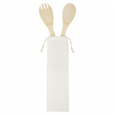 Logotrade promotional merchandise photo of: Endiv bamboo salad spoon and fork