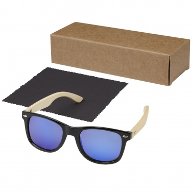 Logotrade advertising product picture of: Taiyō rPET/bamboo mirrored polarized sunglasses in gift box