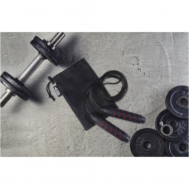 Logo trade promotional gift photo of: Austin soft skipping rope in recycled PET pouch