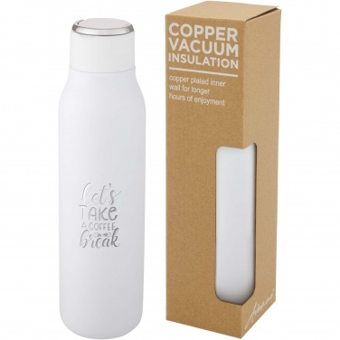 Logo trade promotional giveaway photo of: Marka 600 ml copper vacuum insulated bottle with metal loop