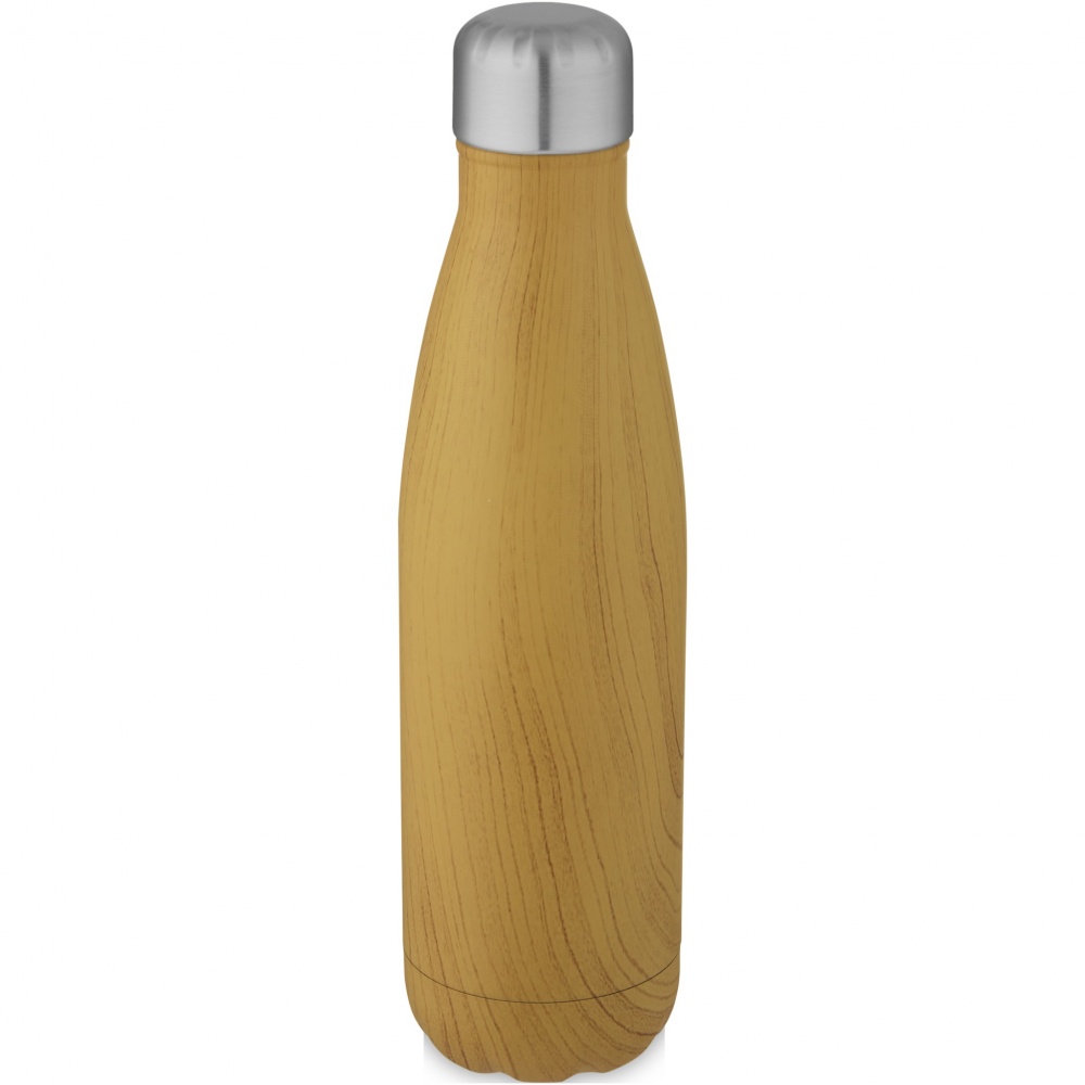 Logo trade corporate gift photo of: Cove 500 ml vacuum insulated stainless steel bottle with wood print
