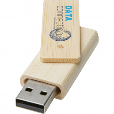 Logo trade promotional gifts image of: Rotate 8GB bamboo USB flash drive