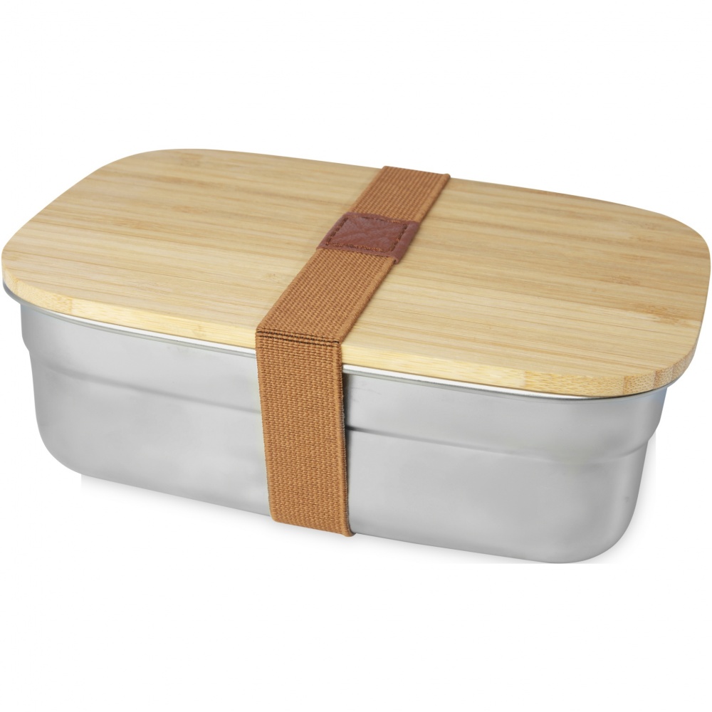 Logotrade corporate gift picture of: Tite stainless steel lunch box with bamboo lid