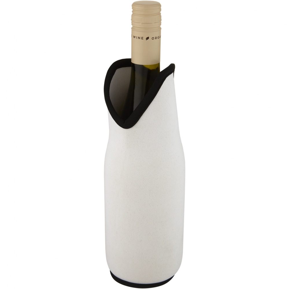 Logo trade promotional gifts picture of: Noun recycled neoprene wine sleeve holder