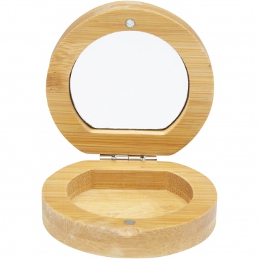 Logo trade promotional products picture of: Afrodit bamboo pocket mirror
