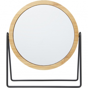 Logo trade promotional item photo of: Hyrra bamboo standing mirror