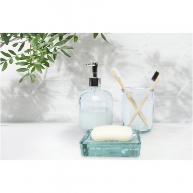 Logotrade corporate gift picture of: Jabony 3-piece recycled glass bathroom set