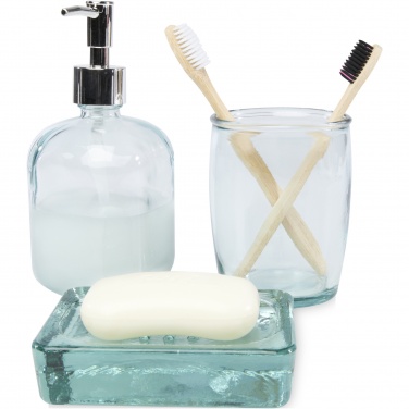 Logotrade promotional items photo of: Jabony 3-piece recycled glass bathroom set