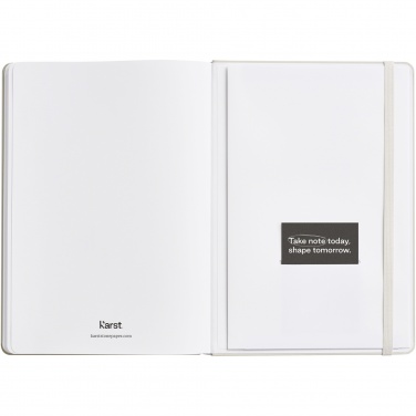 Logotrade business gift image of: Karst® A5 stone paper hardcover notebook - lined
