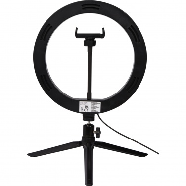 Logotrade promotional item image of: Studio ring light for selfies and vlogging with phone holder and tripod