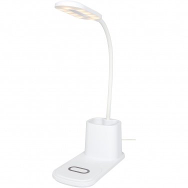 Logo trade promotional merchandise image of: Bright desk lamp and organizer with wireless charger