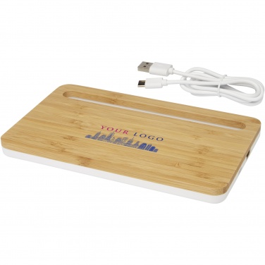 Logotrade promotional merchandise photo of: Medake 10W bamboo wireless charger