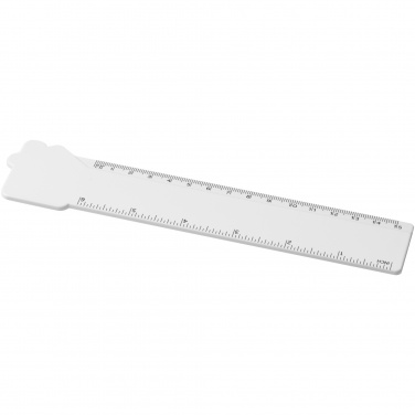 Logotrade promotional item picture of: Tait 15 cm house-shaped recycled plastic ruler