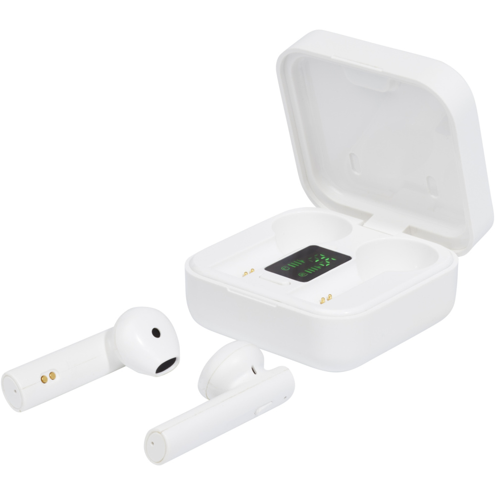 Logotrade promotional item image of: Tayo solar charging TWS earbuds 