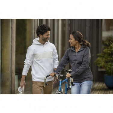 Logo trade promotional product photo of: Sayan women's half zip anorak hooded sweater