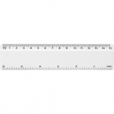 Logo trade advertising products picture of: Refari 15 cm recycled plastic ruler