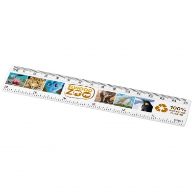 Logo trade promotional merchandise image of: Refari 15 cm recycled plastic ruler