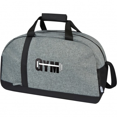 Logo trade promotional giveaway photo of: Reclaim GRS recycled two-tone sport duffel bag 21L